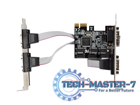 Karta PCI Express - COM 9Pin x4 + Śledzie Low Profile Karta PCI Express - COM 9Pin x4 + Śledzie Low Profile