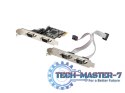 Karta PCI Express - COM 9Pin x4 + Śledzie Low Profile