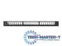 Patch panel pusty 24 porty 1U 19 cali czarny z organizerem do modułów keystone