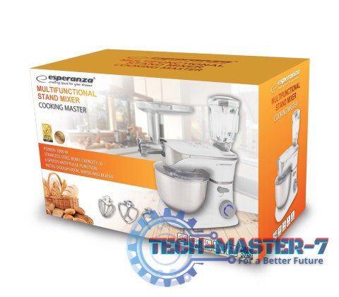 Robot Planetarny Wielofunkcyjny Cooking Master 1000W 5L Robot Planetarny Wielofunkcyjny Cooking Master 1000W 5L