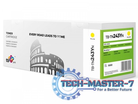 Toner do Brother TN243Y TB-TN243YN YE 100% nowy Toner do Brother TN243Y TB-TN243YN YE 100% nowy