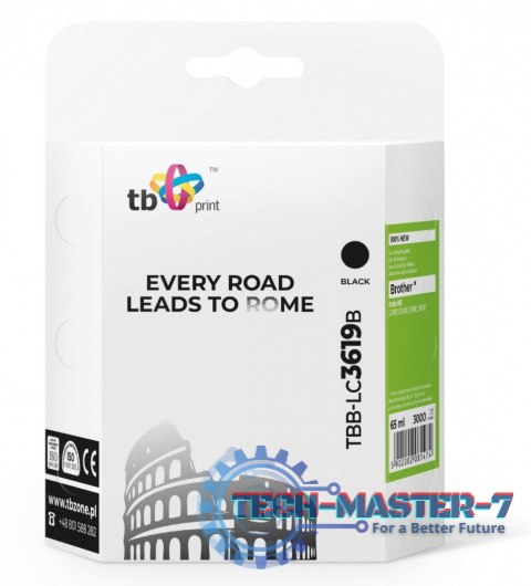 Tusz do Brother MFC-J2330DW BK TBB-LC3619B 100% nowy