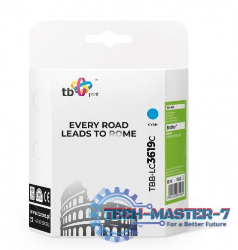 Tusz do Brother MFC-J2330DW CY TBB-LC3619C 100% nowy Tusz do Brother MFC-J2330DW CY TBB-LC3619C 100% nowy