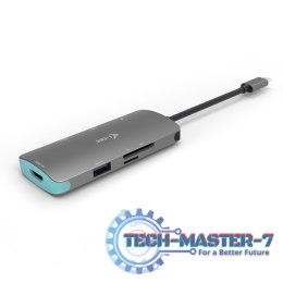 USB-C Metal Nano Stacja Dokująca 1x HDMI 4K Ultra HD 3840 x 2016 @ 30Hz 1x czytnik SD 1x czytnik micro SD 3x USB 3.0 1x USB-C P