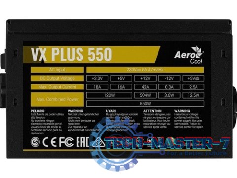 Zasilacz PGS VX 550W 80+ BOX Zasilacz PGS VX 550W 80+ BOX