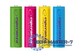 Akumulatory AA 2000mAh 4szt. mix kolorów