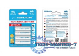 Akumulatory NI-MH AA 2000mAh 4szt. białe