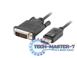 Kabel DisplayPort v1.2 DVI-D(24+1) 1.8M czarny CA-DPDV-10CU-0018-BK