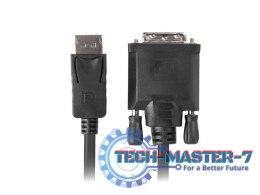 Kabel DisplayPort v1.2 DVI-D(24+1) 1.8M czarny CA-DPDV-10CU-0018-BK