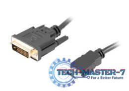 Kabel HDMI(M)-DVI-D(M) DUAL LINK 1.8 M czarny