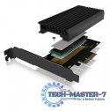 Karta PCIe z gniazdem M.2 M-Key dla jednego dysku SSD M.2 NVMe IB-PCI214M2-HSL