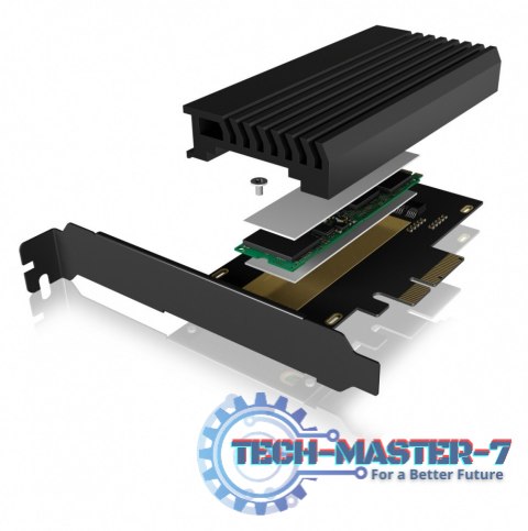 Karta PCIe z gniazdem M.2 M-Key dla jednego dysku SSD M.2 NVMe IB-PCI214M2-HSL Karta PCIe z gniazdem M.2 M-Key dla jednego dysku SSD M.2 NVMe IB-PCI214M2-HSL