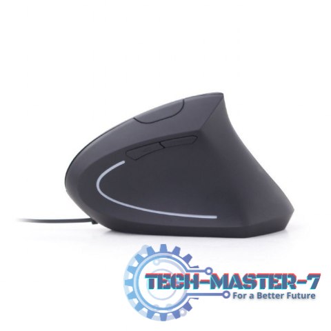 Mysz ergonomiczna optyczna 6-przyciskowa czarna Mysz ergonomiczna optyczna 6-przyciskowa czarna
