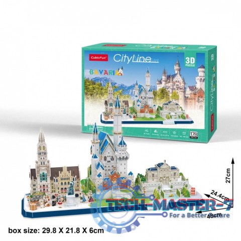 Puzzle 3D City Line Bawaria Puzzle 3D City Line Bawaria