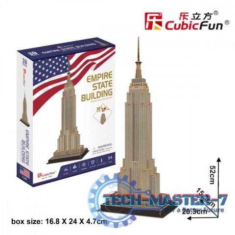 Puzzle 3D Empire State Building 54 elementy Puzzle 3D Empire State Building 54 elementy