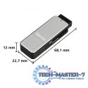 Czytnik kart SD/microSD USB 3.0 srebrny