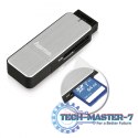 Czytnik kart SD/microSD USB 3.0 srebrny