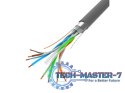 Kabel FTP Kat.6 CU 305 m drut szary