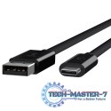 Kabel USB-C do USB A 3.1 1m czarny