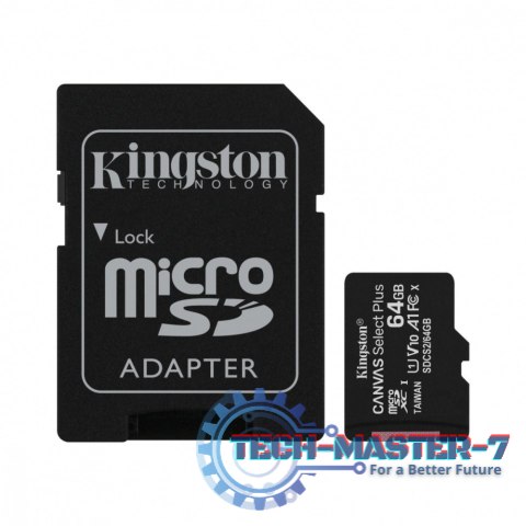 Karta pamięci microSD 64GB Canvas Select Plus 100MB/s Adapter Karta pamięci microSD 64GB Canvas Select Plus 100MB/s Adapter
