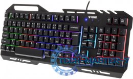 Klawiatura YKB 3200 Shadow metalowa, podświetlenie LED