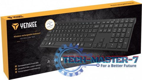 Klawiatura bezprzewodowa Slim YKB 2000 CSBK akumulator Klawiatura bezprzewodowa Slim YKB 2000 CSBK akumulator