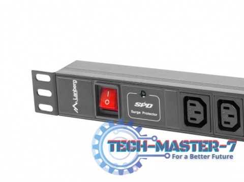 Listwa zasilająca Rack PDU 19 cali 1U 16A 8X IEC C13 2m czarna C20 Listwa zasilająca Rack PDU 19 cali 1U 16A 8X IEC C13 2m czarna C20