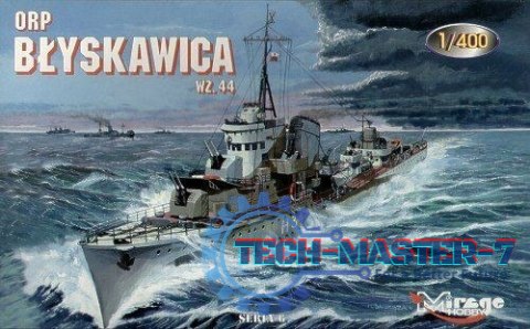 Model plastikowy ORP Błyskawica wz.44 Model plastikowy ORP Błyskawica wz.44