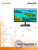 Monitor 275E1S 27'' IPS HDMI DP FreeSync