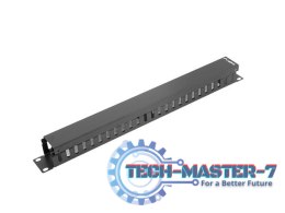 Organizer kabli do szaf 19 cali 1U Typ A czarny AK-1201-B