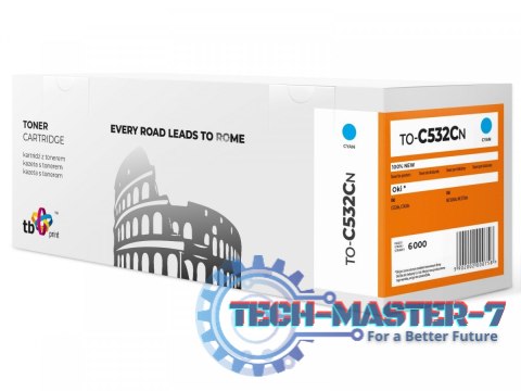 Toner do OKI C532 TO-C532CN Cyan 100% nowy Toner do OKI C532 TO-C532CN Cyan 100% nowy