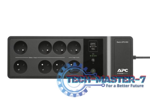 Zasilacz BE850G2-CP Back UPS 850VA/520W 6+2xFR, Ładowarka USB A+C Zasilacz BE850G2-CP Back UPS 850VA/520W 6+2xFR, Ładowarka USB A+C