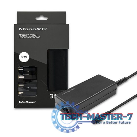 Zasilacz specjalizowany do Lenovo | 65W | 4 wtyczki |+kabel zasilający Zasilacz specjalizowany do Lenovo | 65W | 4 wtyczki |+kabel zasilający