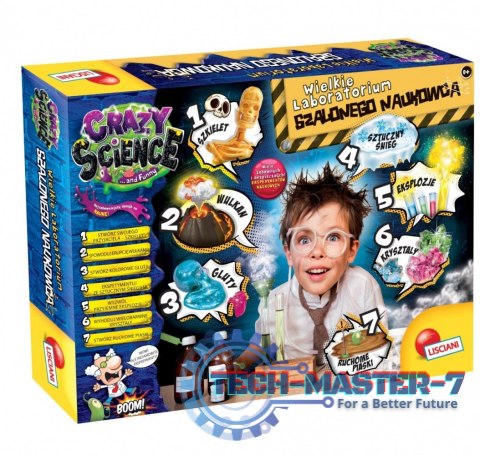 Zestaw naukowy Crazy Science Laboratorium szalonego Zestaw naukowy Crazy Science Laboratorium szalonego