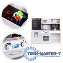 Kuchnia dla dzieci z dźwiękiem i LED tablica kredowa metalowe akcesoria MDF +3 lata ECOTOYS ECOTOYS