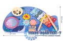 Stolik z instrumentami stół muzyczny cymbałki talerz perkusyjny tarka motyw morski ECOTOYS ECOTOYS