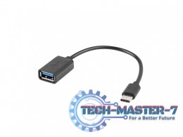 Adapter USB C(M)-USB-A (F)2.0 0.15M OTG Czarny