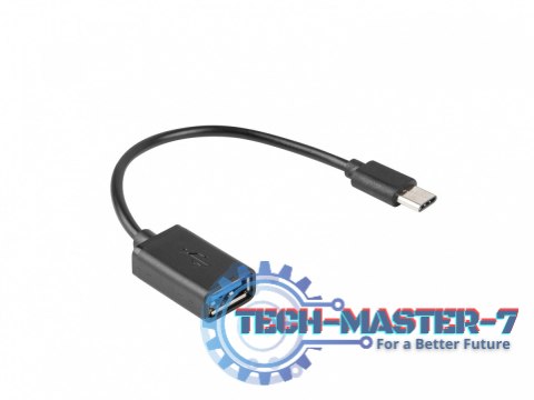 Adapter USB C(M)-USB-A (F)2.0 0.15M OTG Czarny Adapter USB C(M)-USB-A (F)2.0 0.15M OTG Czarny