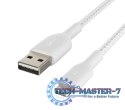 Kabel Braided USB- Lightning 1m biały