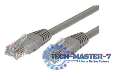 Kabel Patchcord miedziany kat.6A RJ45 UTP 1m. szary