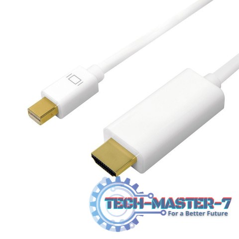 Kabel mini DisplayPort do HDMI,4K, 5m Biały