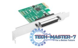 Karta PCI EXPRESS LPT (DB25) X1 LANBERG + ŚLEDŹ LOW PROFILE
