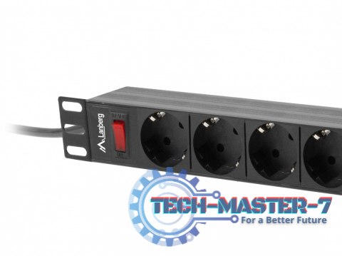 Listwa zasilająca Rack PDU 19 cali 1U 16A 9xSchuko 3m Czarna Listwa zasilająca Rack PDU 19 cali 1U 16A 9xSchuko 3m Czarna