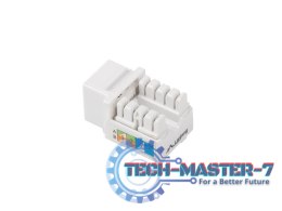 MODUŁ KEYSTONE GNIAZDO RJ45->LSA UTP KAT 5E 90° DO PUSZKI MONTAŻ