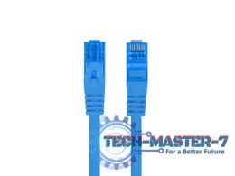 Patchcord kat.6a S/FTP CCA 3.0m Niebieski