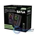 Głośnik 2,0 USB Led Rainbow Baila