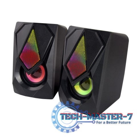 Głośnik 2.0 USB Led Rainbow Boogie Głośnik 2.0 USB Led Rainbow Boogie