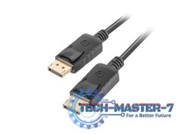Kabel DisplayPort M/M 20 PIN V1.2 0.5M 4K czarny