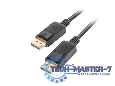 Kabel DisplayPort M/M 20 PIN V1.2 0.5M 4K czarny Kabel DisplayPort M/M 20 PIN V1.2 0.5M 4K czarny