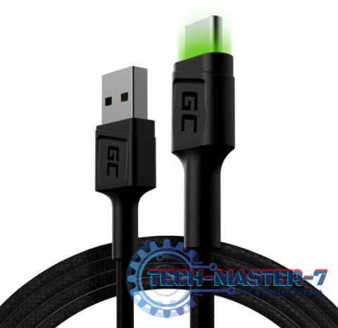 Kabel GC Ray USB - USB-C 120 cm, podświetlenie LED Kabel GC Ray USB - USB-C 120 cm, podświetlenie LED